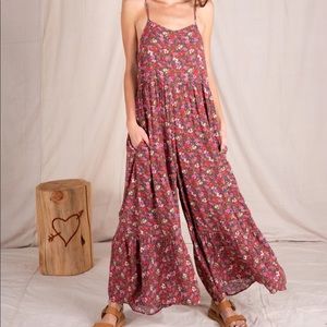 Natural Life Rose Floral Zoe Jumpsuit